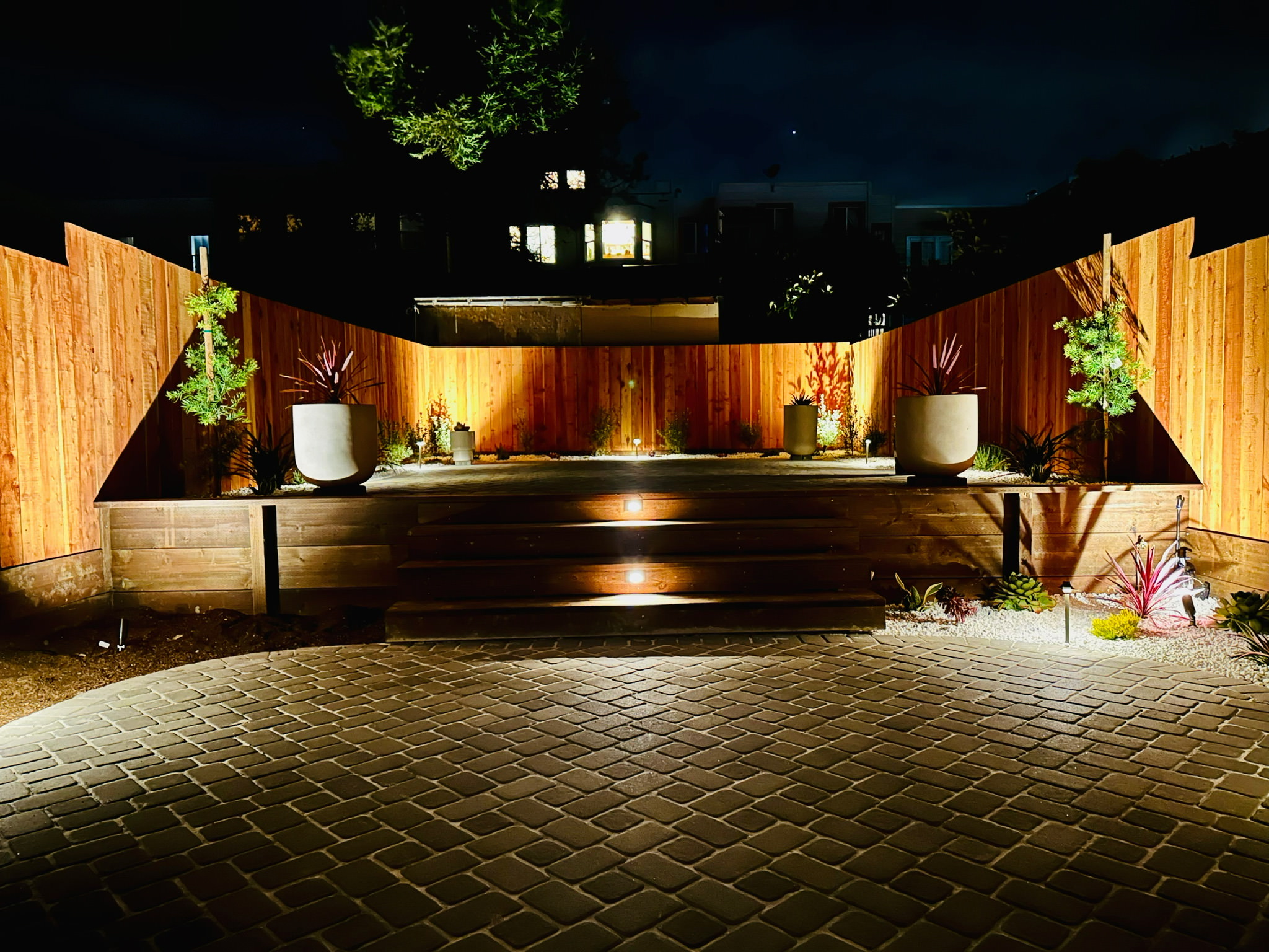 outdoor lighting project in San Francisco