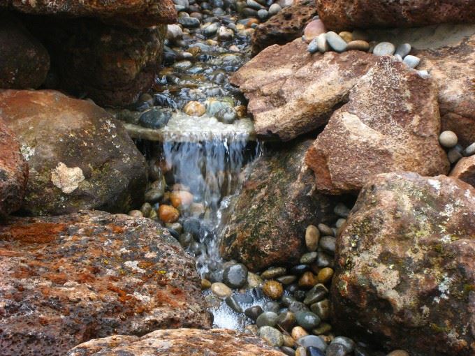 Water brook with stones