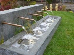 custom concrete fountain construction
