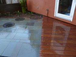 Wood Decking and stone work