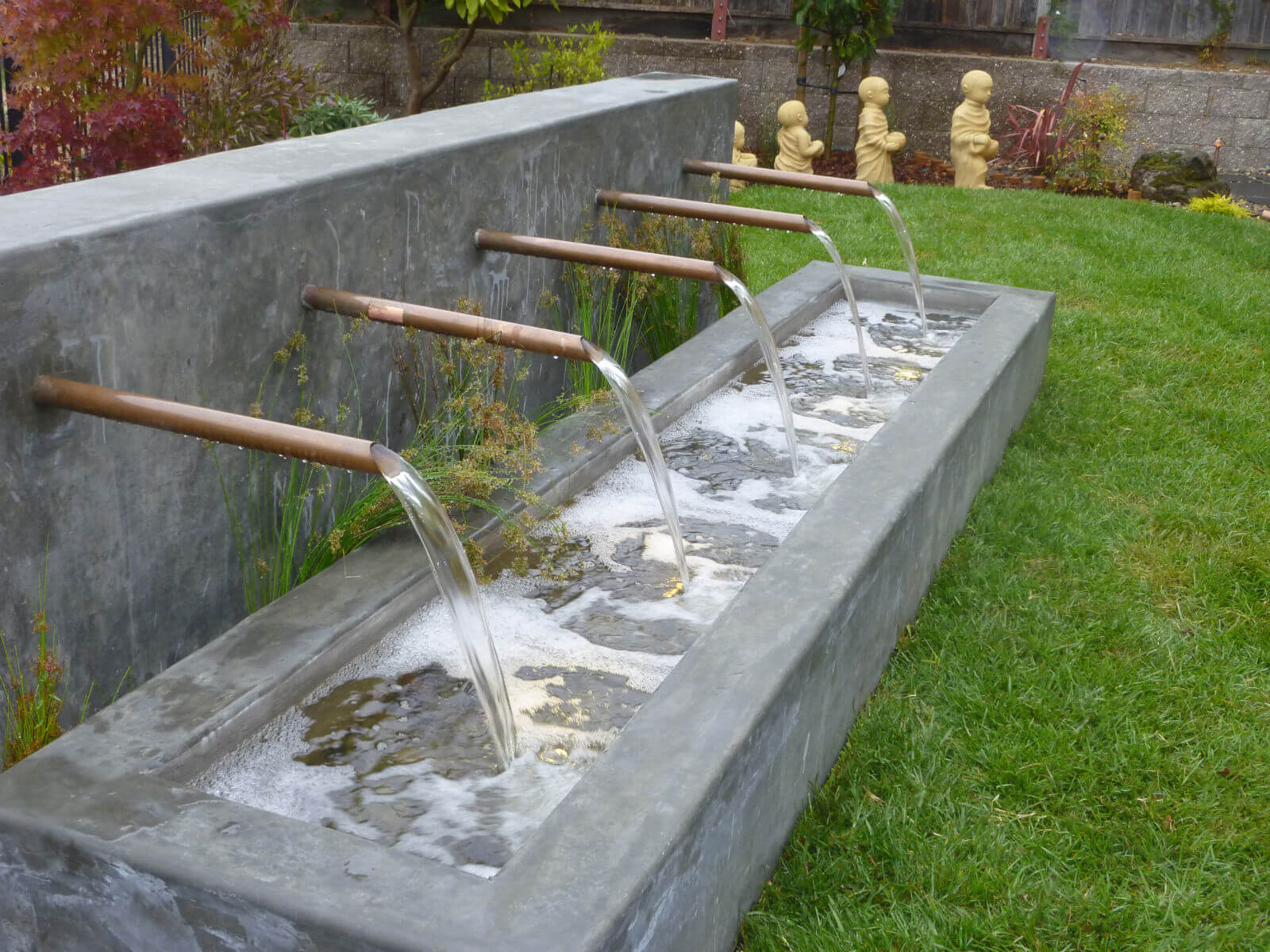 custom concrete fountain construction
