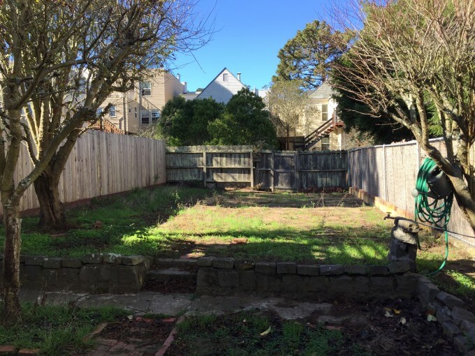 Before backyard landscaping