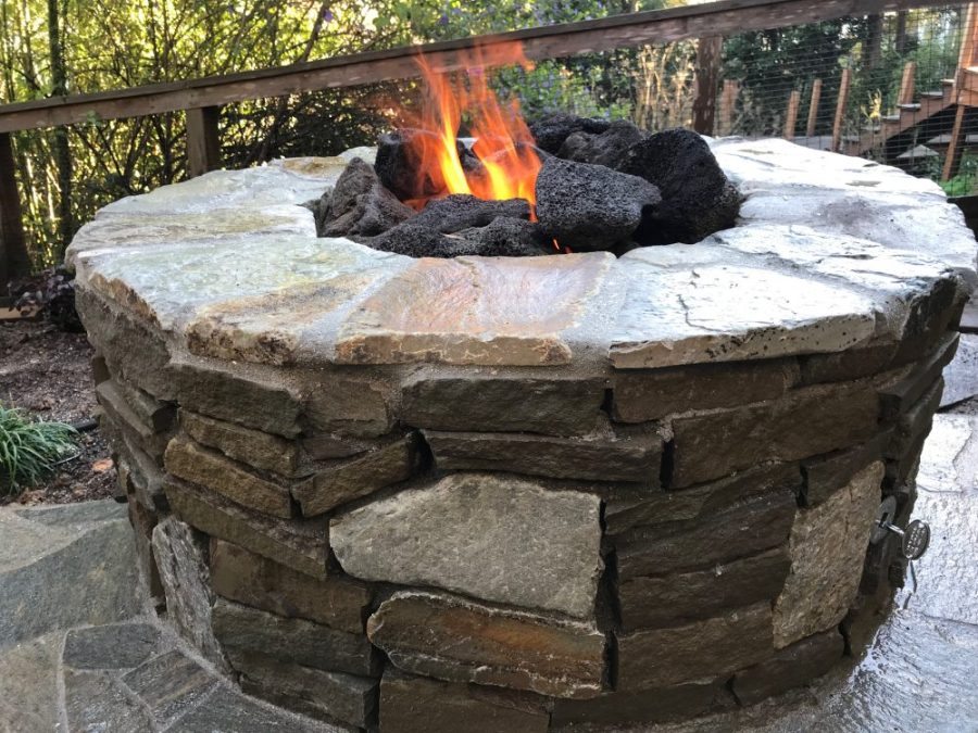 Stonework Fire Pit