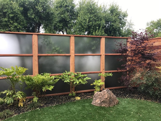 Tempered Glass in Backyard