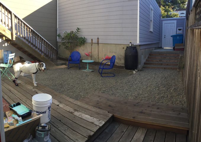 Bernal Heights backyard before make-over.