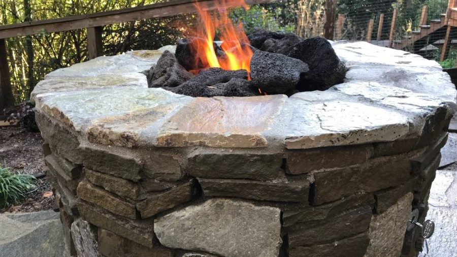 Stonework Fire Pit